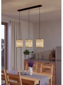 Eglo 43937 - Csillár zsinóron BUTTERBURN 3xE27/25W/230V