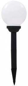 4 db napelemes kültéri LED gömblámpa, 15 cm RGB