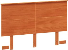 vidaXL viaszbarna tömör fenyőfa fejtámla 135 cm