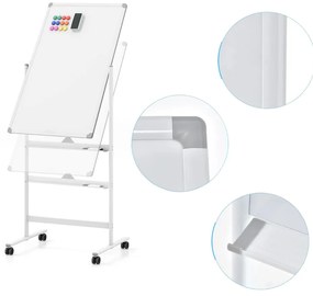 Átfordítható mágnestábla kiegészítőkkel, 60 x 90 cm