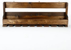 Fali polc 28x102 cm lucfenyő barna