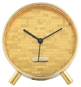 Karlsson 6004GD design ébresztőóra arany, átmérő11 cm
