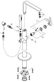 GROHE 23792001 - LINEARE 271 mm kádcsaptelep, fényes króm