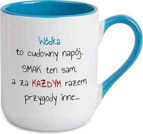 Caffe Bögre 300ml Kék Belső Ajándék Vodka Csodálatos Ital Minták