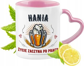 Hani Bögre Rózsaszín Szív Alakú Füllel Kávé Ajándék