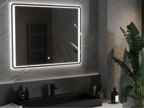 Mexen Zusa megvilágított fürdőszobai tükör 120 x 80 cm, LED 6000K, páramentes - 9808-120-080-611-00