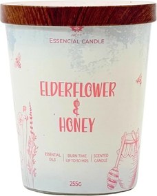 Arome Elderflower & Honey gyertya üvegben, fémfedéllel 255g
