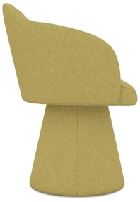 Sárga kárpitozott étkezőfotel Kanoa – Makamii