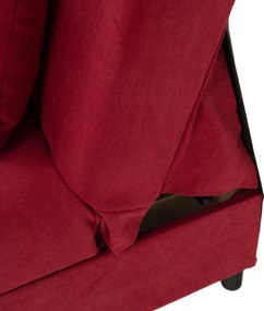 Kihúzható kanapé, piros, ALADA