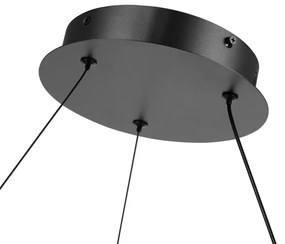 Brilagi-LED Dimmelhető kábeles csillár TWISTER LED/105W/230V átm. 100 cm fekete + távirányító