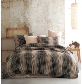 BedTex Pamut ágynemét Oberon barna, 220 x 200 cm,2 db 70 x 90 cm