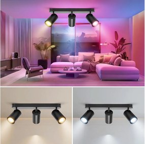 Aigostar - LED RGBW dimmelhető MESH spotlámpa 3xLED/4,9W/230V 2700-6500K fehér+távirányító