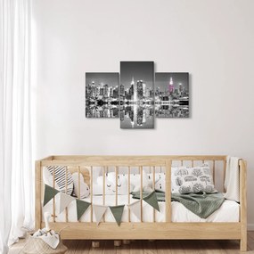 Kép - New York és a lila felhőkarcoló (90x60 cm)