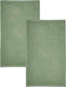 Zöld gyorsan száradó-frottír pamut fürdőlepedő szett 2 db-os 90x140 cm Quick Dry – Catherine Lansfield