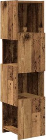 vidaXL Sarokszekrény Öreg fa 25,5x25x102cm Faanyag