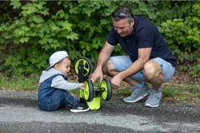 Funny Wheels - Toló- és futóbicikli 2 az 1-ben RIDER SUPER SPORT zöld/fekete