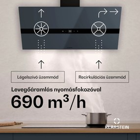 Klarstein WiFusion páraelszívó, WiFi, LED, 690 m³/h, A++