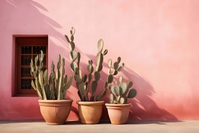 Poszter 91,5x61cm Kaktuszok a fényben