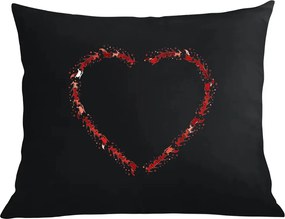 Karácsonyi párna párnahuzat Mikulás szán