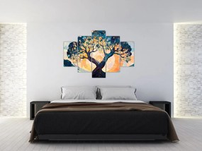 Kép – Mozaik – nap és fa II. (150x105 cm)