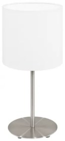LED lámpatest , asztali , E27-es foglalatú , textil , fehér , EGLO , PASTERI , 31594