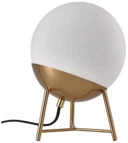 Fehér LED szabályozható asztali lámpa üveg búrával (magasság 32 cm) Chelsea – House Nordic