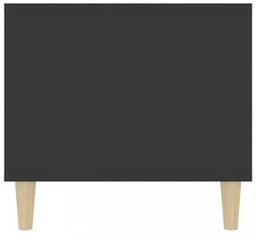 fekete szerelt fa dohányzóasztal 90 x 49 x 45 cm