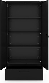 Megan Czarny - szuflada pojedyncza 185 cm