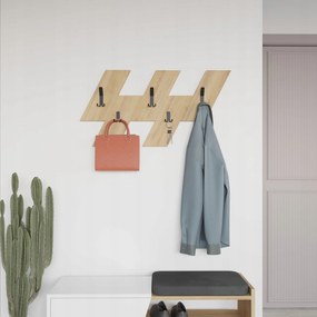 Előszobai kabáttartó Houseland Livy zafír tölgy