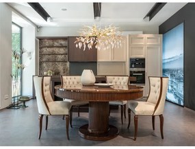 Globo 64132-8 - Csillár zsinóron DANNA 8xG9/8W/230V átm. 61 cm arany