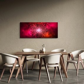 Piros absztrakció képe (120x50 cm)