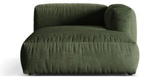 Zöld bársony kanapé modul (jobb oldali) Martina – Micadoni