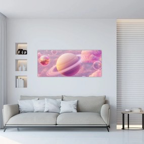 Kép - Rózsaszín bolygó (120x50 cm)