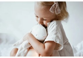 Moonie - Snuggle buddy dallammal és világítással nyuszi 2.0 organic polar
