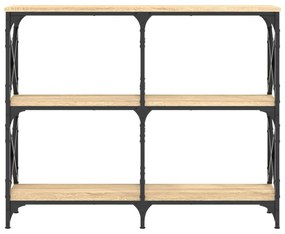 sonoma tölgy színű szerelt fa dohányzóasztal 100 x 28 x 80,5 cm