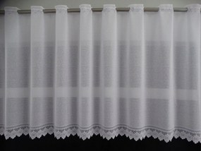 Mg Irigység Virágos jacquard sűrű 41022 fehér 150x50cm