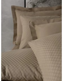 Barna kétszemélyes-hosszabbított renforcé pamut ágyneműhuzat 240x220 cm Checkered – Mila Home Luxury