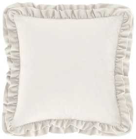 Bársony díszpárna 43x43 cm Velvet Double Frill – Catherine Lansfield