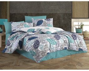 BedTex Pamut ágynemét Linna türkiz, 140 x 200 cm,70 x 90 cm