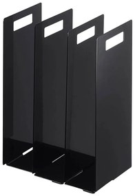 Fekete fém törölközőtartó állvány szett 2 db-os Tower – YAMAZAKI