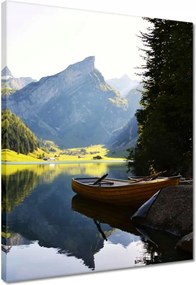 Vászonkép 40x50 Hegyi tó