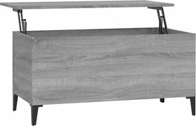 vidaXL szürke sonoma színű szerelt fa dohányzóasztal 90x44,5x45 cm