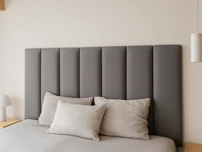 Kárpitozott fali panel QUADRATTA 15x60 cm, szürke