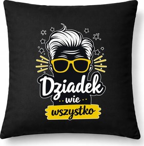 Nagypapa párna Nagypapa mindent tud Fekete