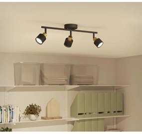 Philips - Spotlámpa NIALL 3xGU10/5W/230V fekete/réz