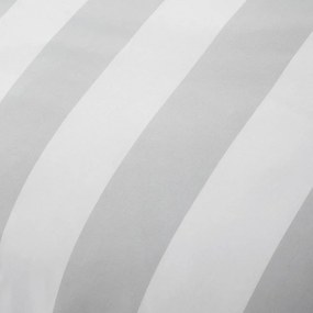 Fehér-szürke kétszemélyes ágyneműhuzat 200x200 cm Cove Stripe – Catherine Lansfield