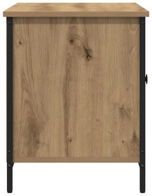 TV szekrény Mesteri tölgy 80x40x50 cm Mérnöki fa és acél
