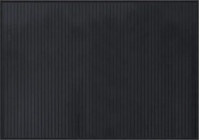 vidaXL négyszögletű fekete bambusz szőnyeg 70 x 100 cm