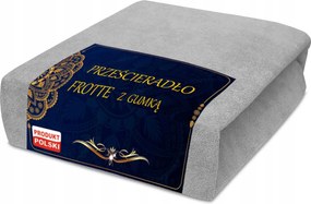 Gumis frottír lepedő 160x200 puha, meleg szürke, szürke színben