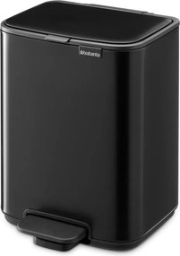 Matt fekete acél pedálos szemetes 4 l Bo – Brabantia